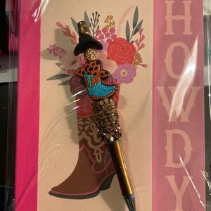Howdy Western Themed Journal and Handcrafted Pen